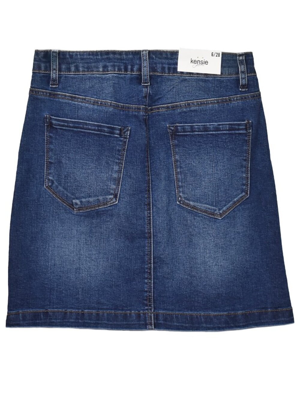 Kensie Jeans Women’s Mini Skirt Indigo Denim Size 6 (28) NEW - Picture 4 of 5